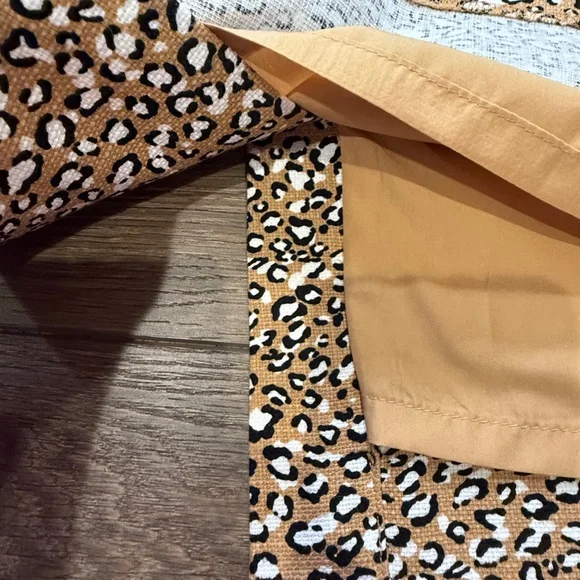 J. Crew Factory Basketweave Sheath Dress, Animal Print Women's Dress, Size 10 - Picture 8 of 14